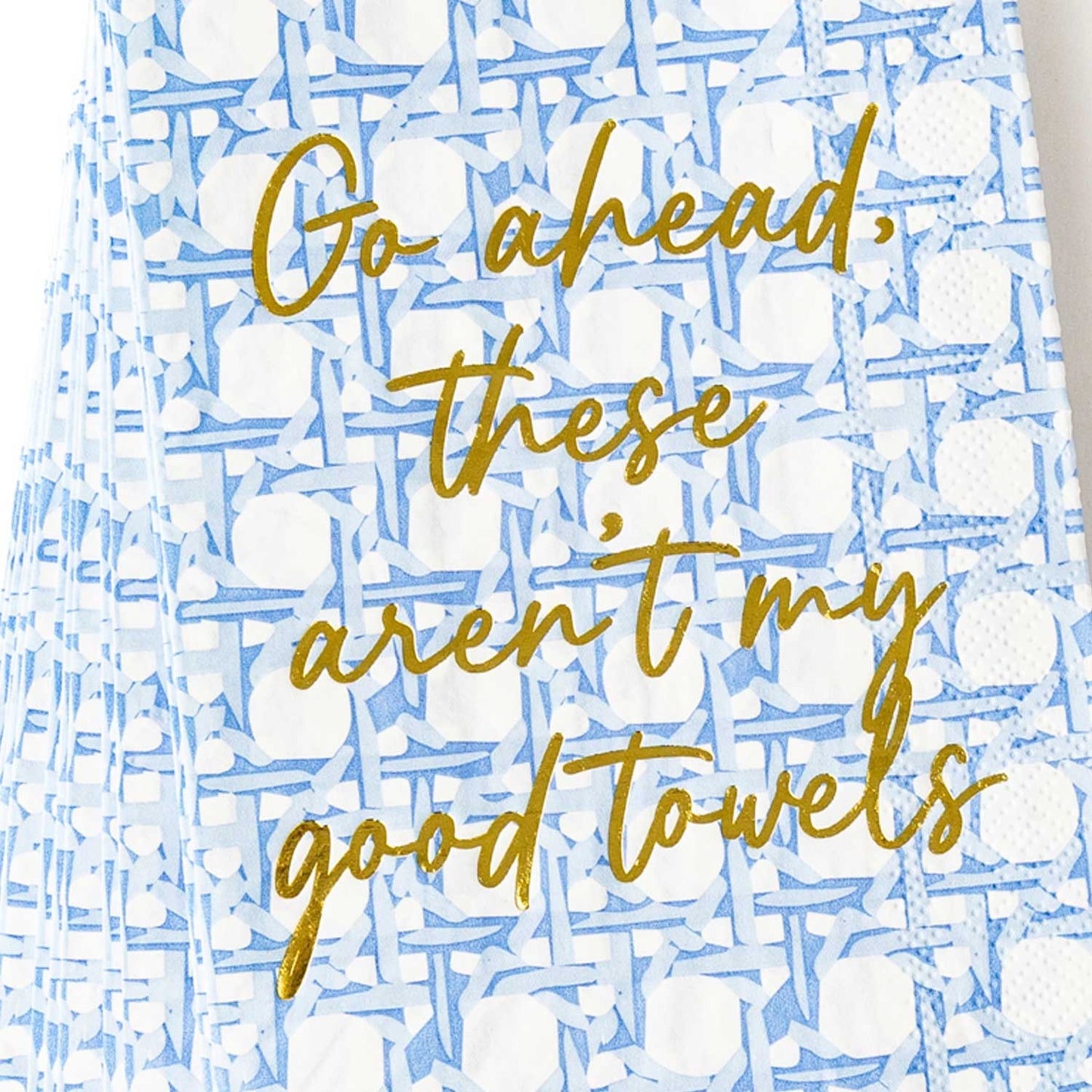 Blue Cane Paper Guest Towel Pack