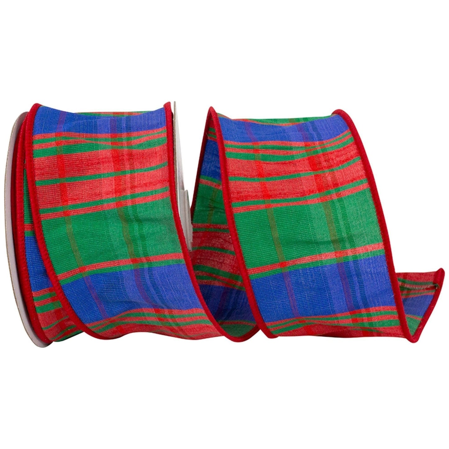 Plaid Grand Stripes Colors Taffeta Wired Ribbon- 2.5" x 10 Yards