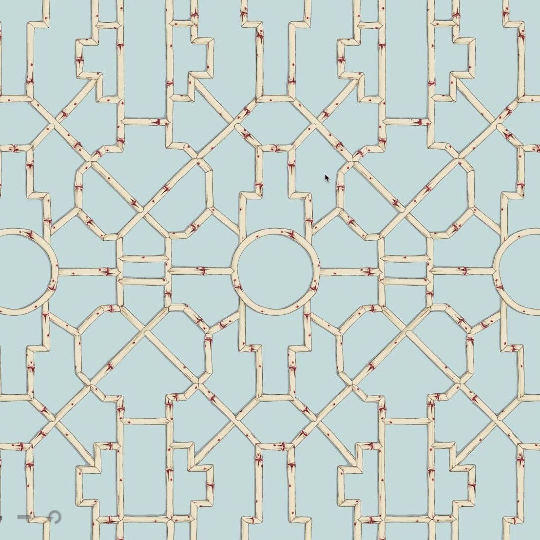 Scalamandré Baldwin Bamboo Wallpaper - $505.00 Per Roll