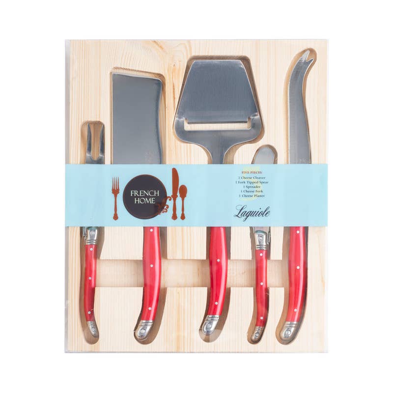 Laguiole 5 Piece Cheese Knife & Slicer Set