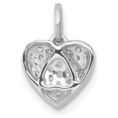 Handmade 14K Gold 1/5ct Diamond Heart Pendant - Available in Yellow or White Gold