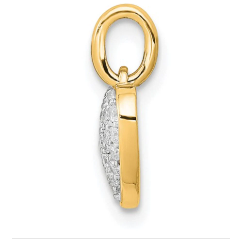Handmade 14K Gold 1/5ct Diamond Heart Pendant - Available in Yellow or White Gold