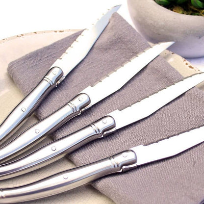 French Home Laguiole Steak Knives – Stainless Steel Handles