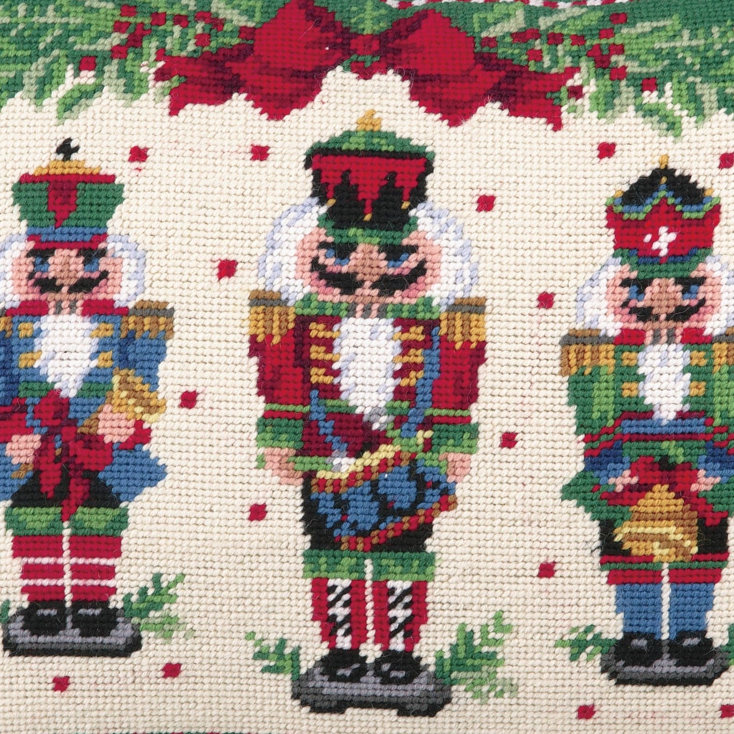 Nutcracker Melody Needlepoint Pillow - Sally Eckman Roberts
