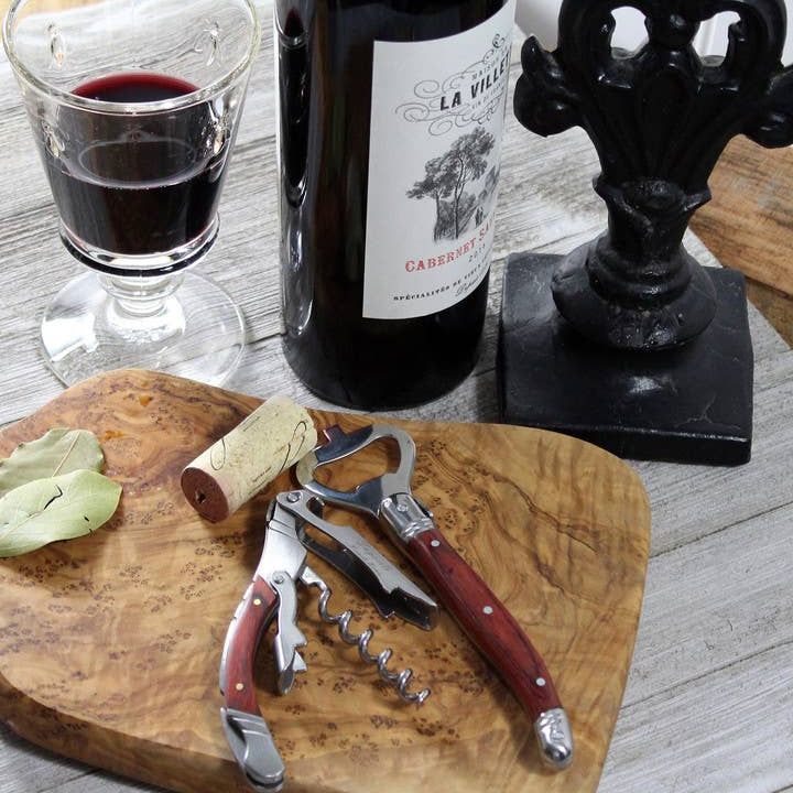 Laguiole Bottle Opener Bar Set with Pakkawood Handles