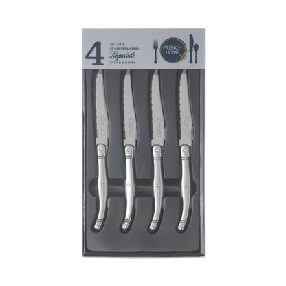 French Home Laguiole Steak Knives – Stainless Steel Handles