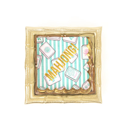 Mahjong Stripe Paper Beverage Napkins