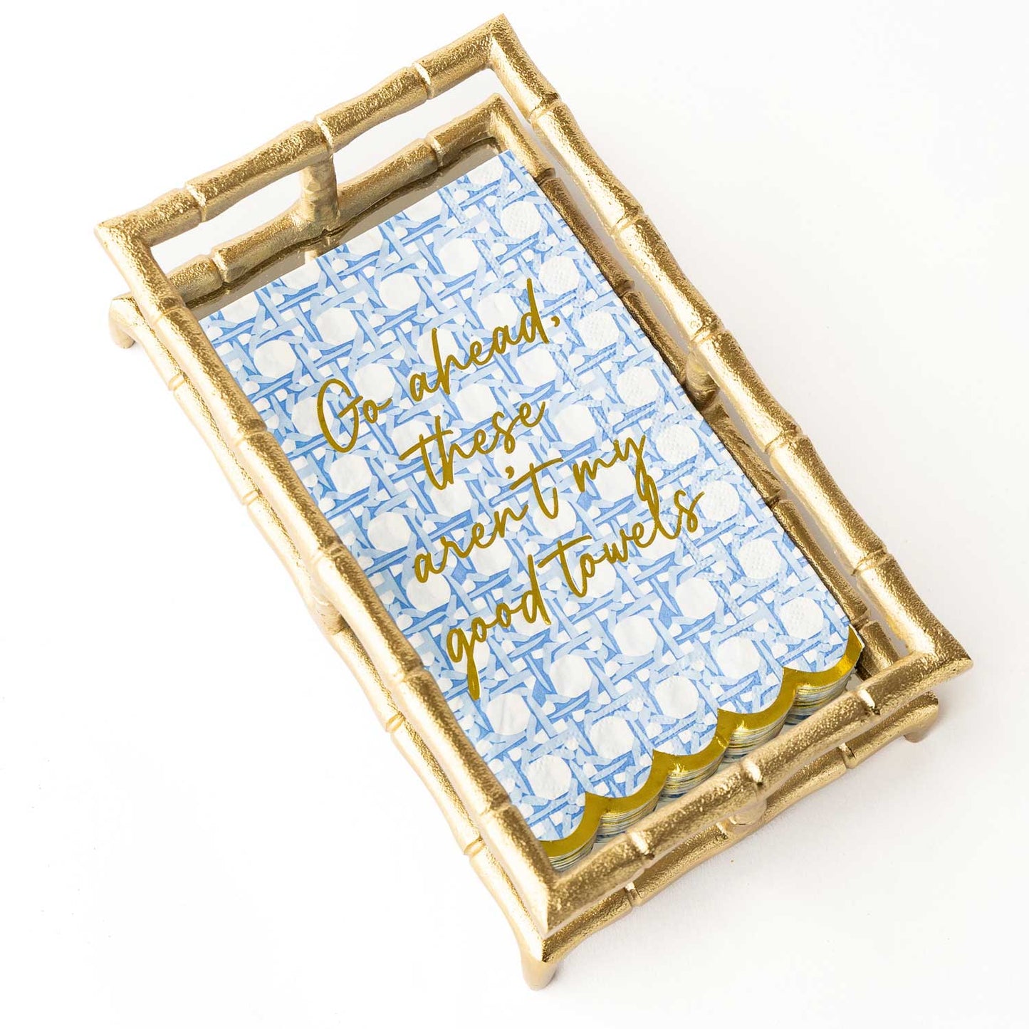 Blue Cane Paper Guest Towel Pack