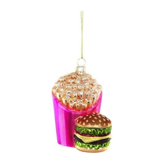 Burger and Fries Ornament