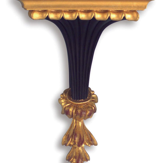 Chiswick Wall Bracket – Black with Gold Accents
