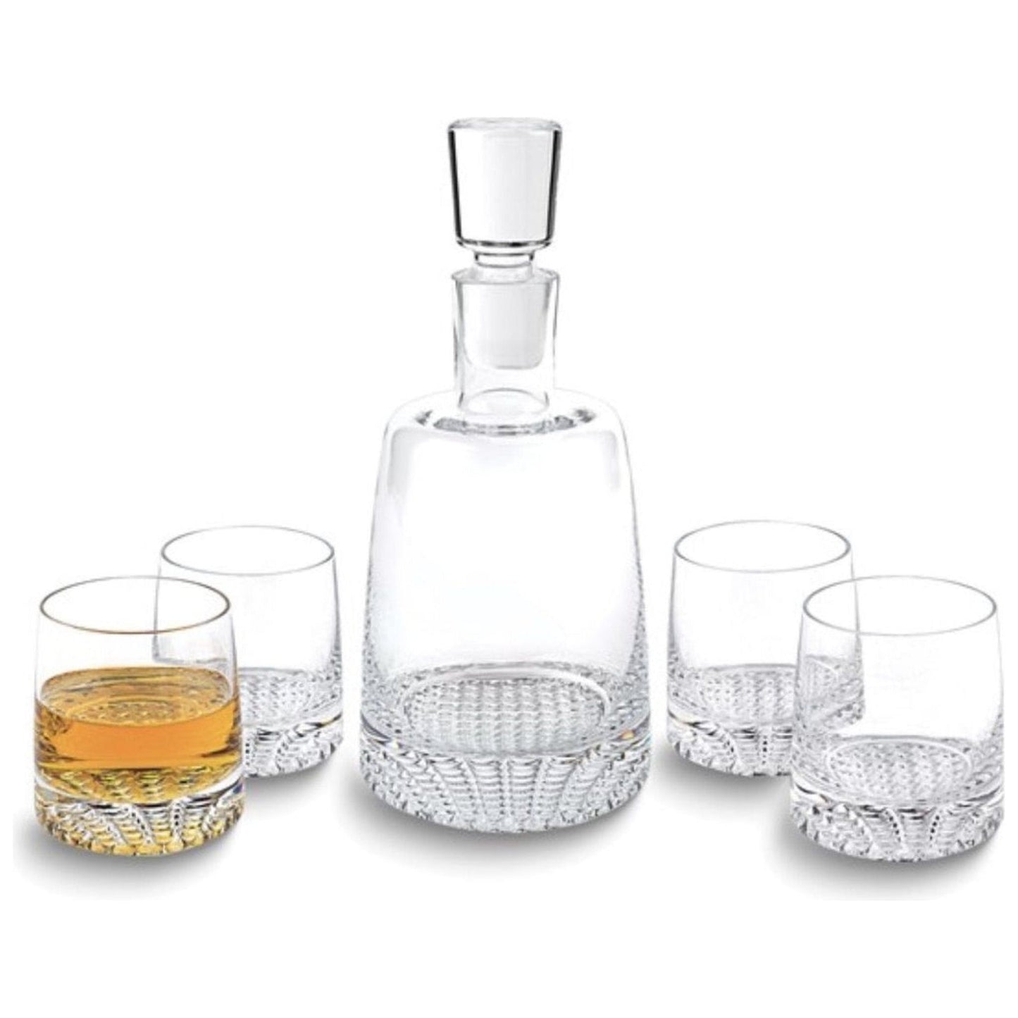 Badash Handcrafted Lead-free Crystal 5-piece Park Avenue Whiskey Set