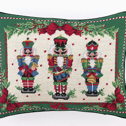 Nutcracker Melody Needlepoint Pillow - Sally Eckman Roberts