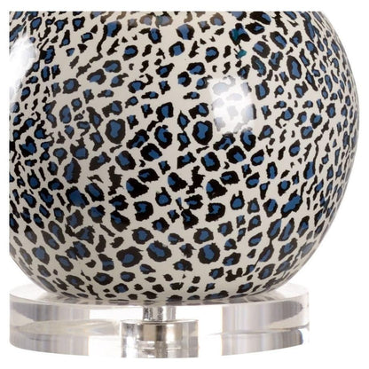 Gray Snow Leopard Lamp