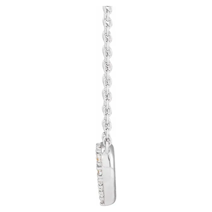 14K Yellow or White Gold 10x9mm Lab-Grown Diamond Heart Pendant Necklace (16-18”)