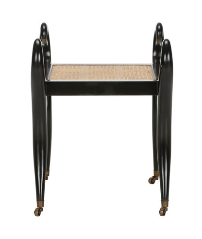 Swan Vanity Bench in Black