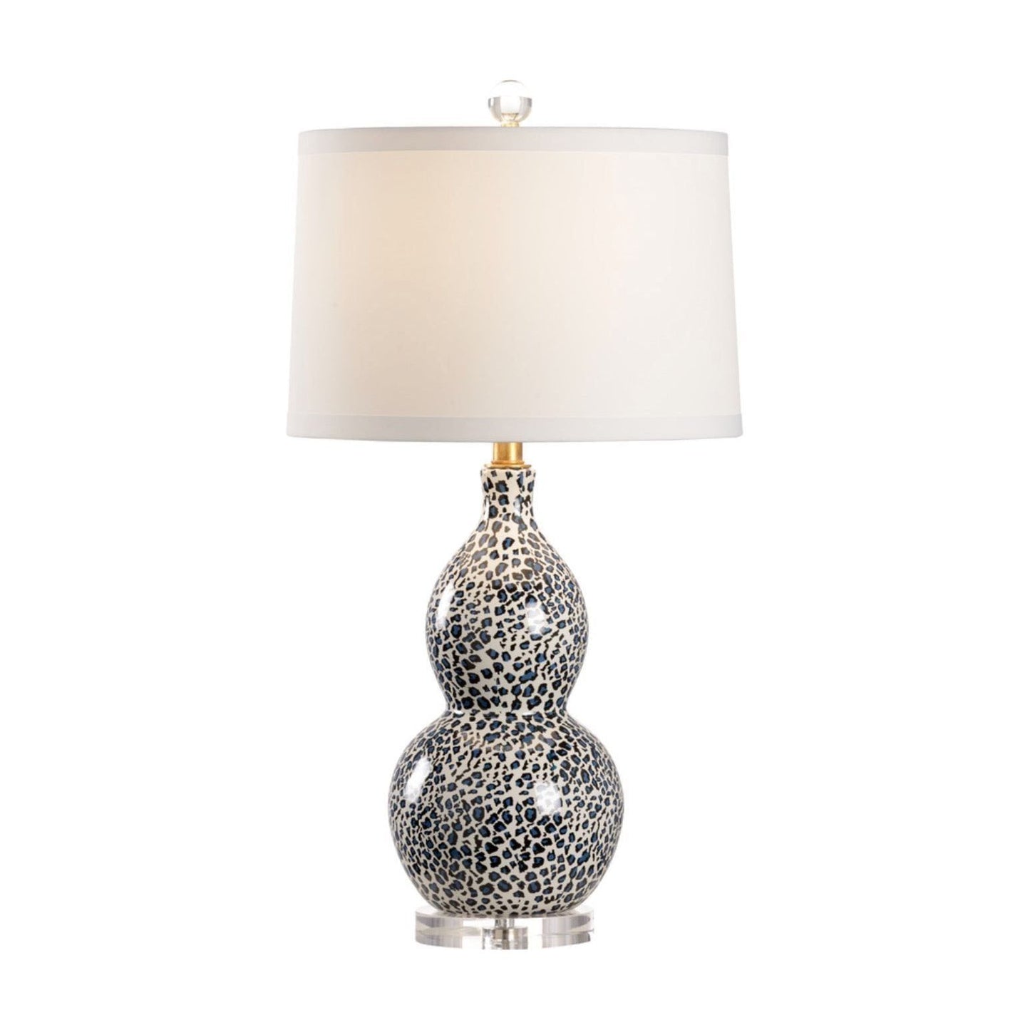 Gray Snow Leopard Lamp