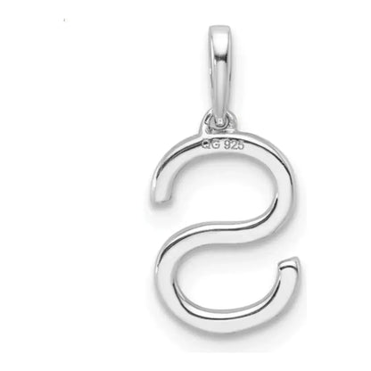 14k Diamond Initial Pendant - Personalized Charm